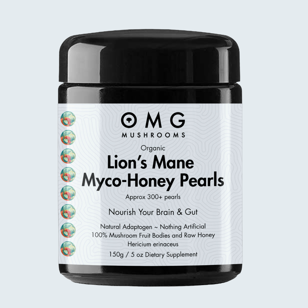 Lions Mane Myco Honey Pearls functional, medicinal mushrooms