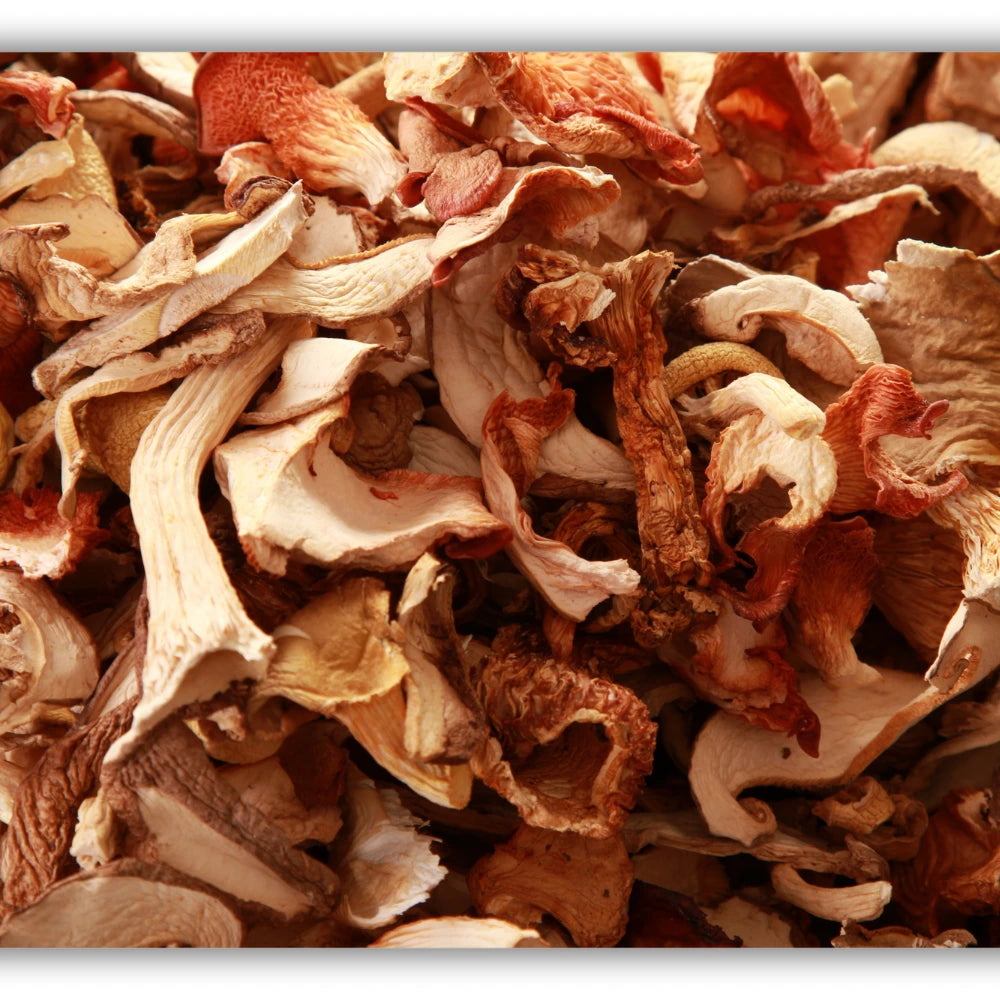 Dehydrated oyster mushrooms