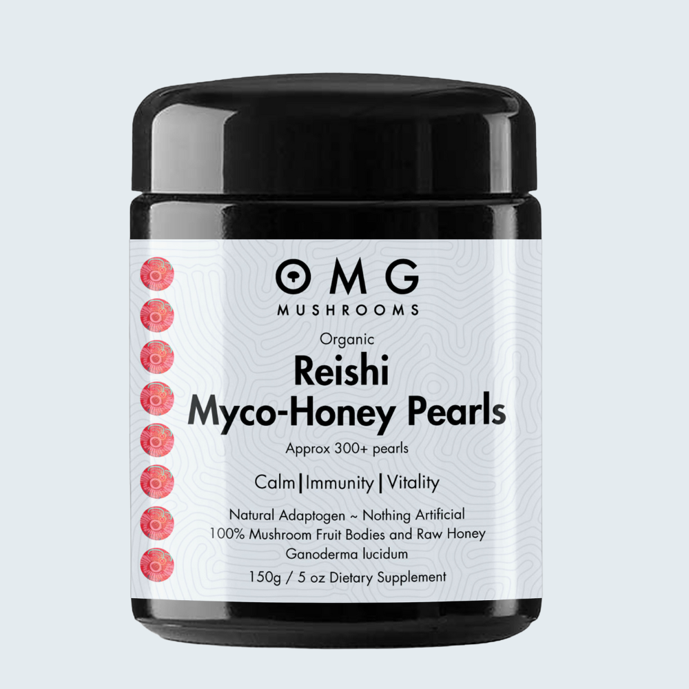 Reishi Myco Honey Pearl functional, medicinal mushrooms