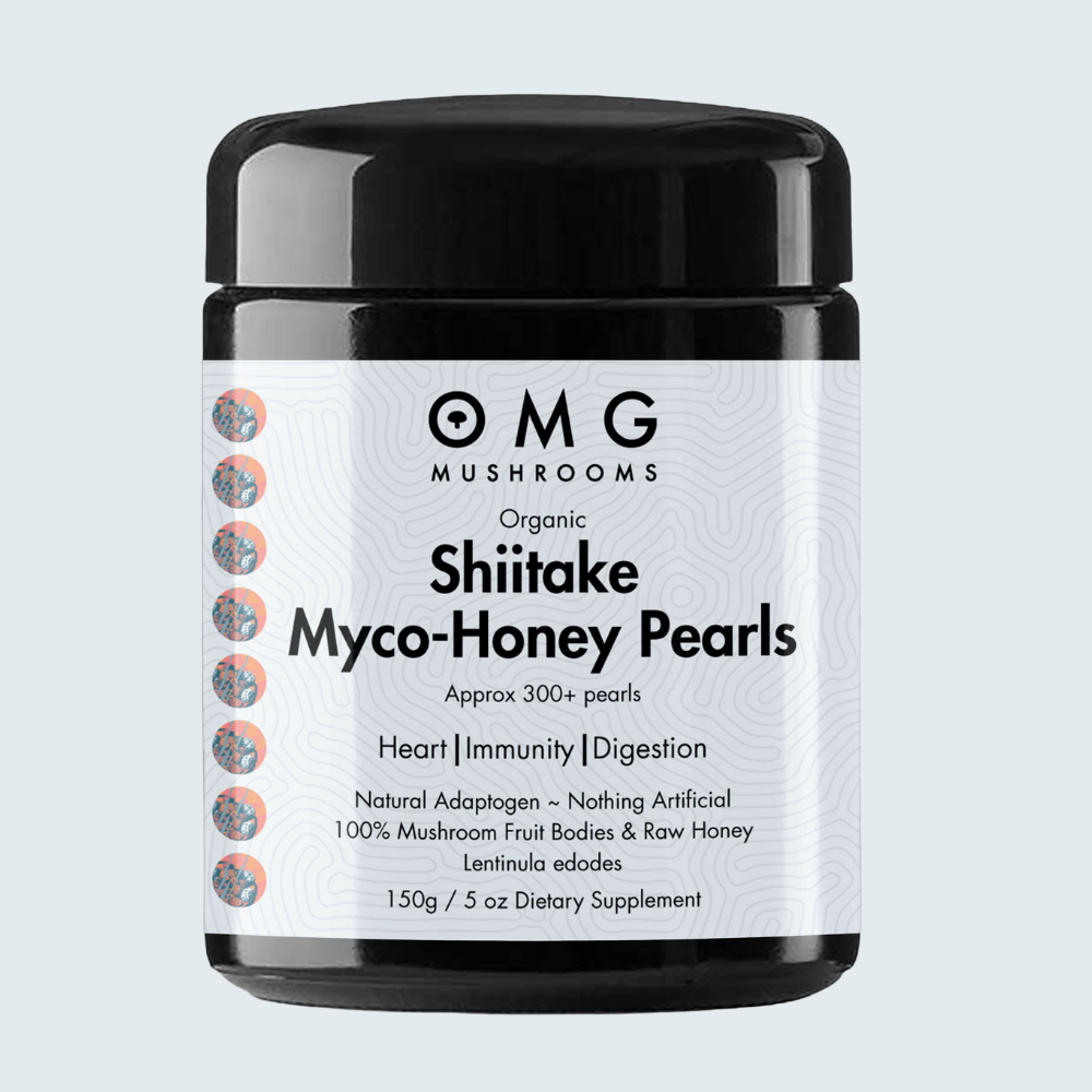 Shiitake Myco Honey Pearls functional, medicinal mushrooms