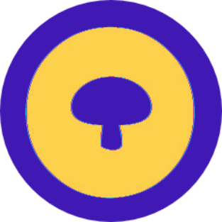 OMG logo purple yellow